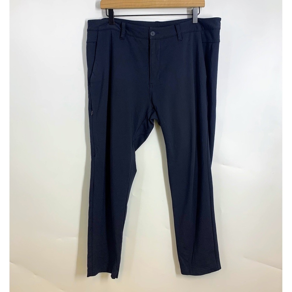BYLT Premium Basics Everyday Pant 2.0 Men's XL Navy Blue Casual Trousers